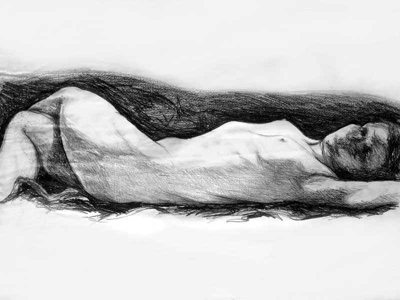 Figure Study IX — Drawings by Peter Gillies