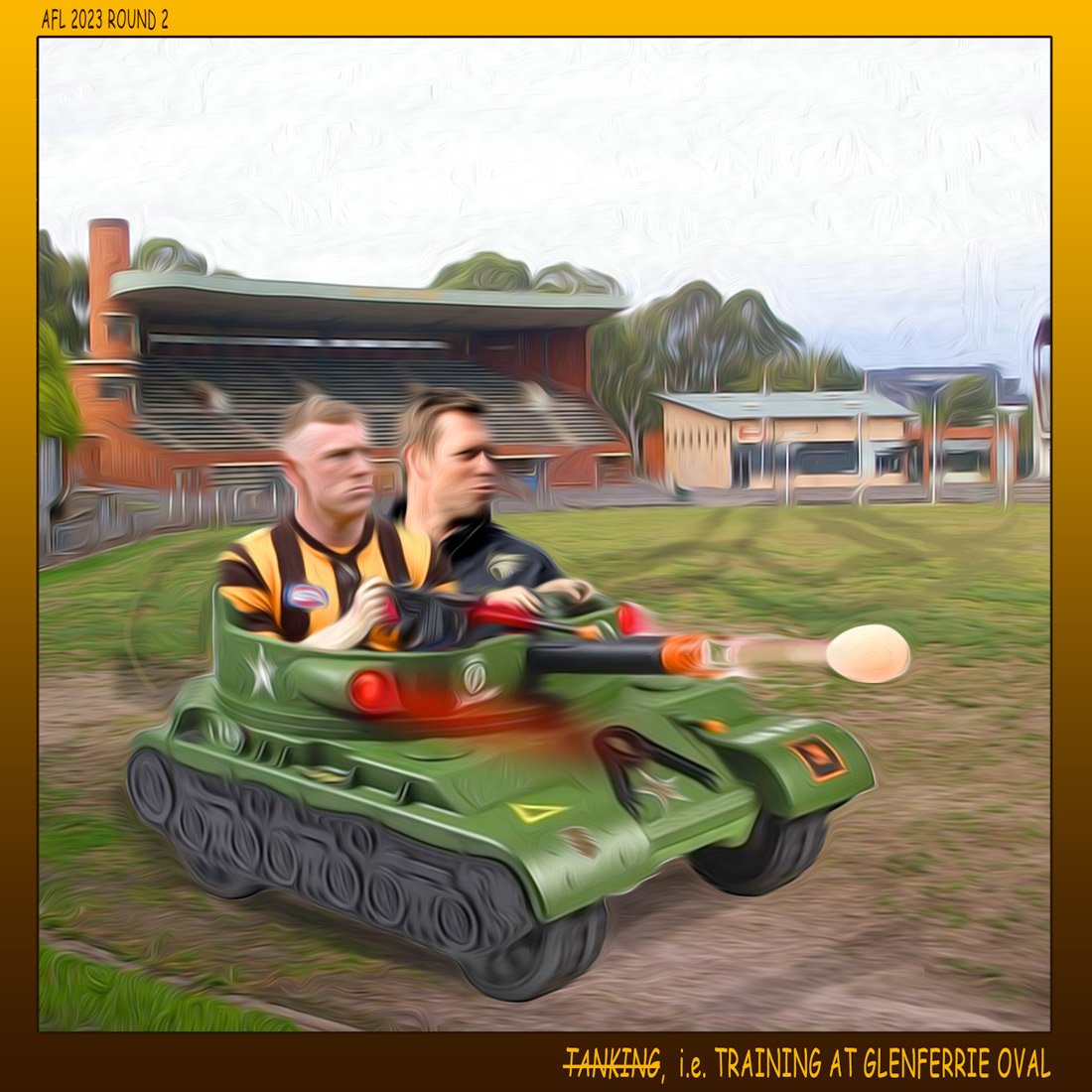 Tanking — Footy cartoon by Peter Gillies