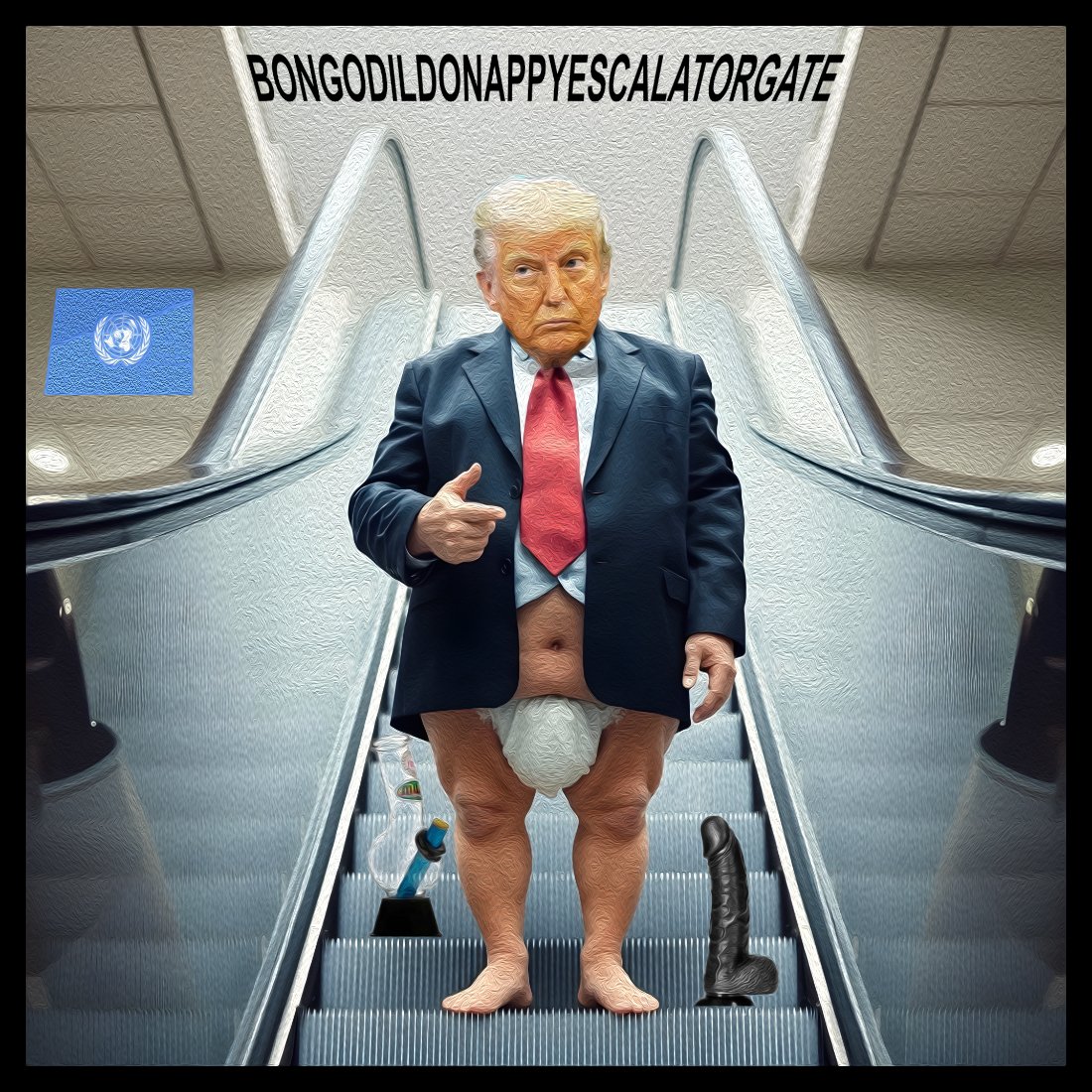 Bongodildonappyescalatorgate — Polliedom cartoon by Peter Gillies