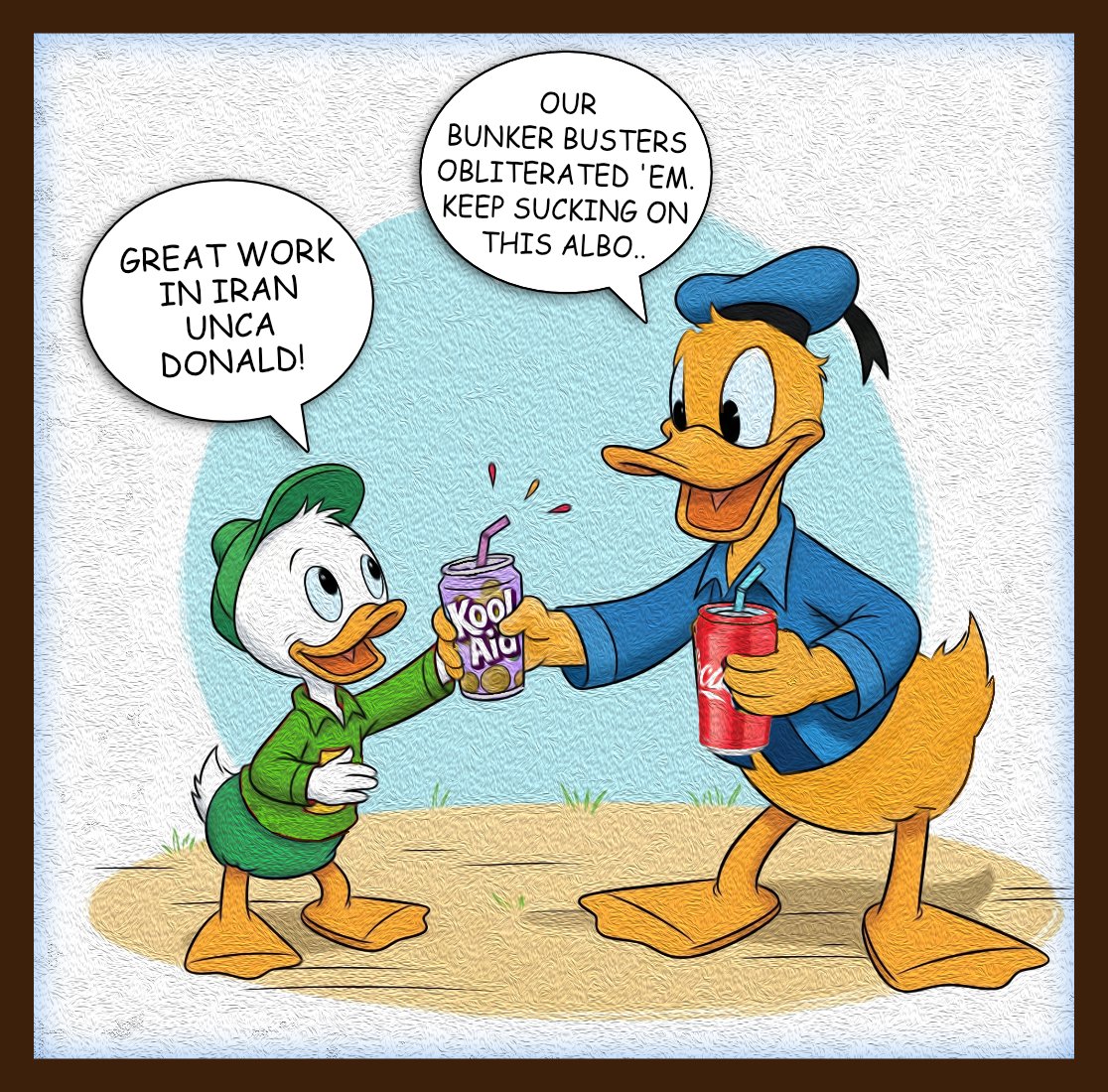 Kool Aid — Polliedom cartoon by Peter Gillies