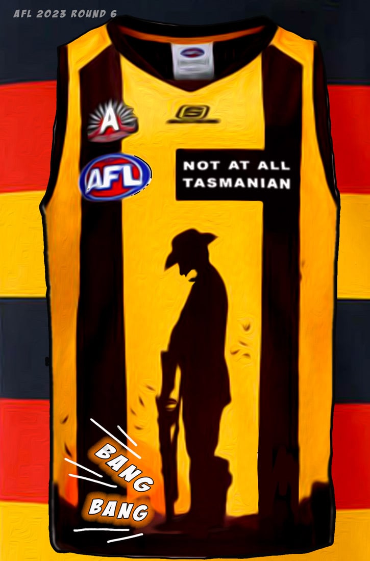Shot in Foot — Footy cartoon by Peter Gillies