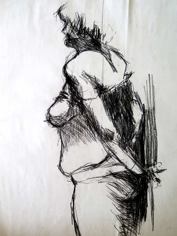 Figure Study IV — Drawings by Peter Gillies