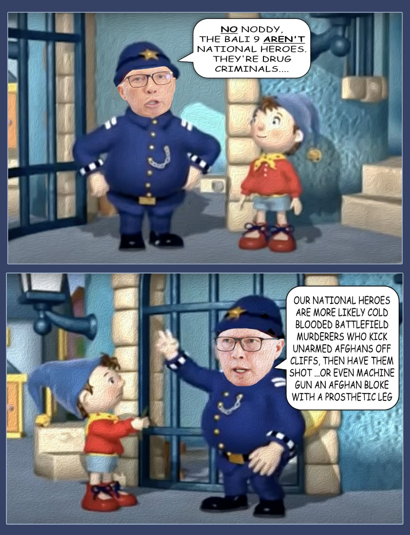 National Heroes — Polliedom cartoon by Peter Gillies
