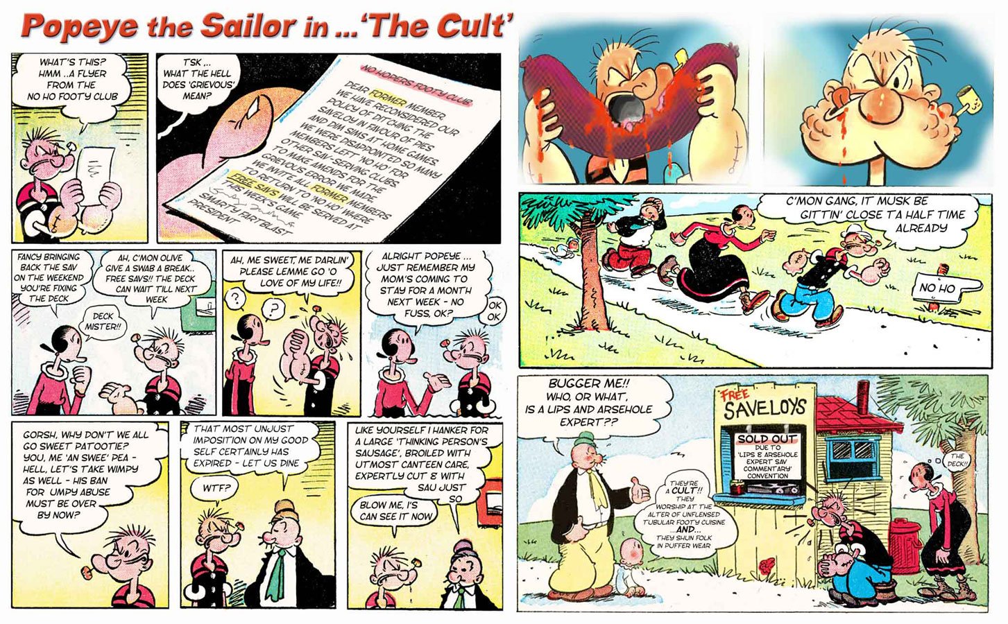 2014 Popeye The Cult — Others cartoon by Peter Gillies