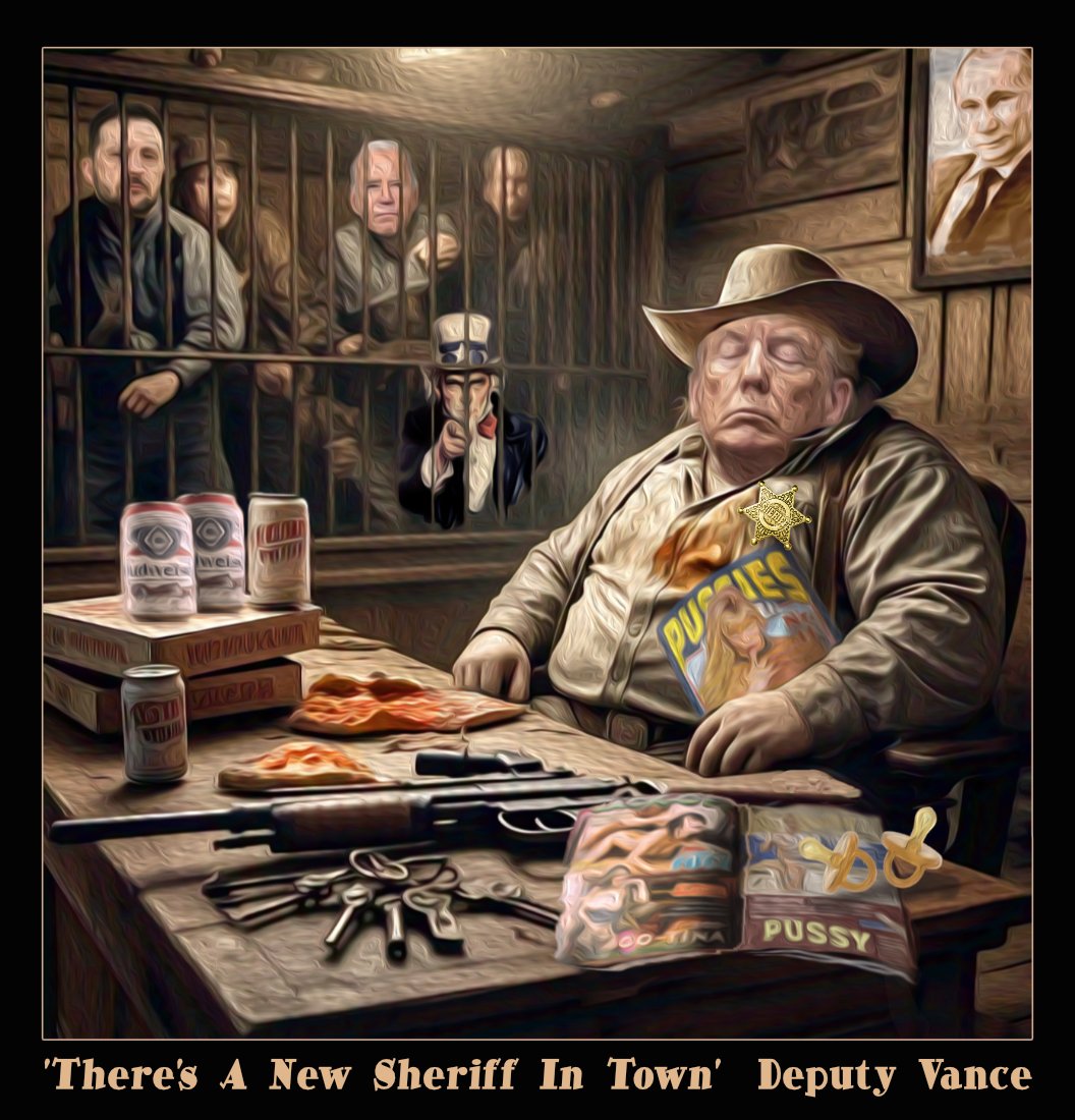 New Sheriff — Polliedom cartoon by Peter Gillies