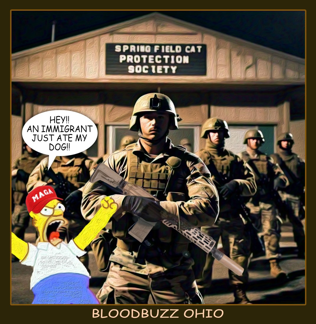 Bloodbuzz Ohio — Polliedom cartoon by Peter Gillies