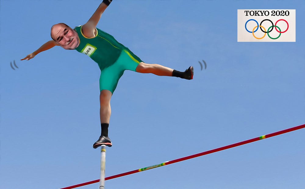 2021 Olympics Pole Vault — Others cartoon by Peter Gillies