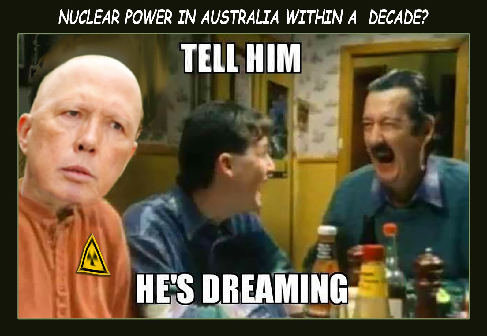Nuclear Power — Polliedom cartoon by Peter Gillies