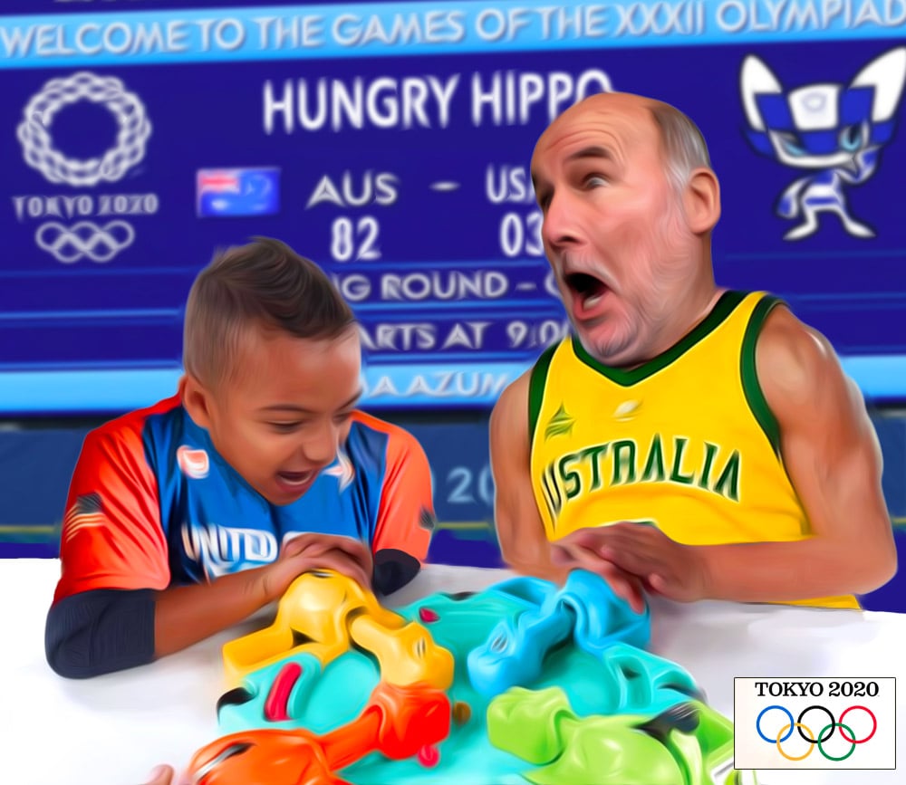 2021 Olympics Hungry Hippo — Others cartoon by Peter Gillies