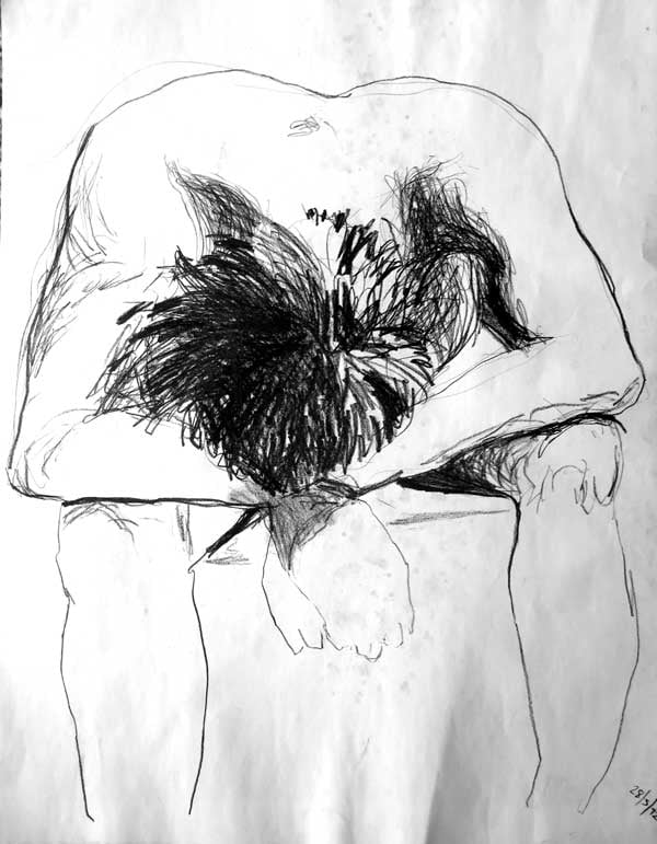 Figure Study VI — Drawings by Peter Gillies
