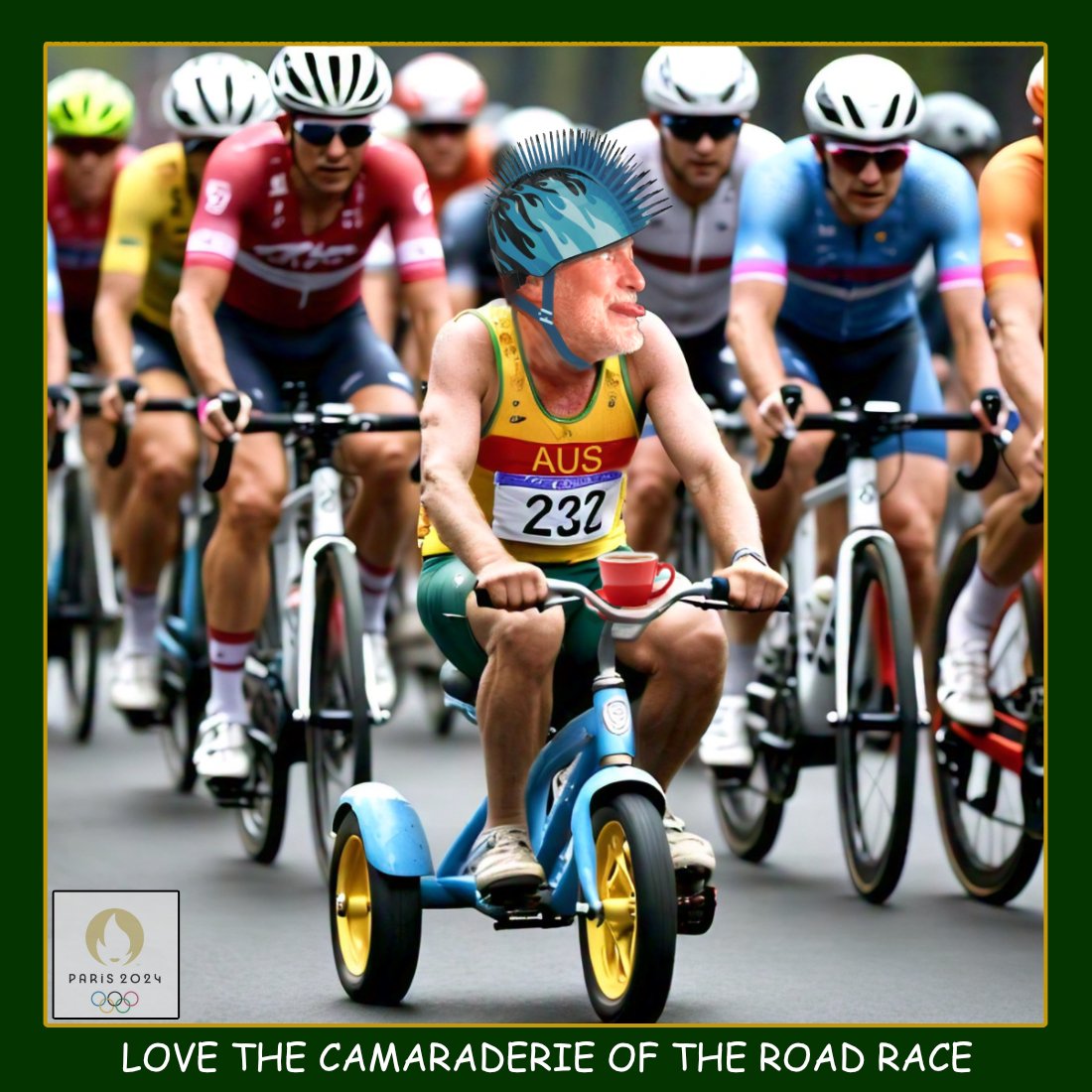 2024 Olympics Road Race — Others cartoon by Peter Gillies