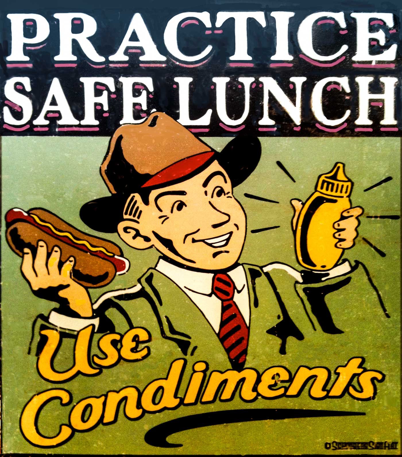 Safe Lunch — Recycled cartoon by Peter Gillies