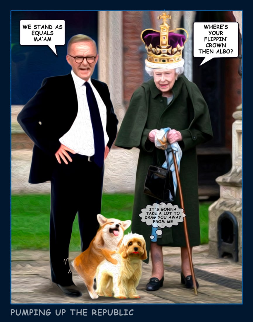 Pumping Republic — Polliedom cartoon by Peter Gillies