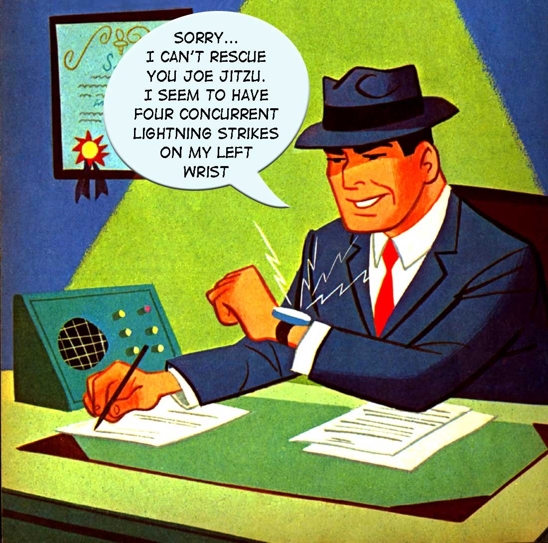 Dick Tracey — Recycled cartoon by Peter Gillies