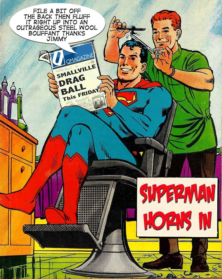 Supe Hairdresser — Recycled cartoon by Peter Gillies