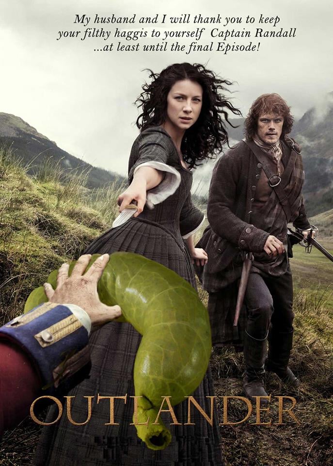 Outlander Haggis — Recycled cartoon by Peter Gillies
