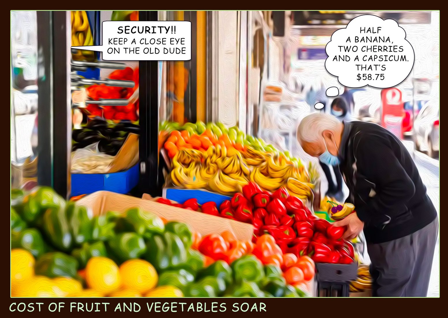 Fruit and Veg — Polliedom cartoon by Peter Gillies