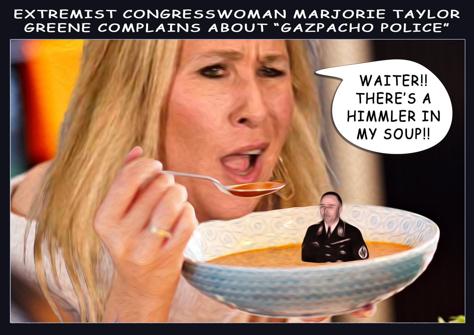 Gazpacho Police — Polliedom cartoon by Peter Gillies