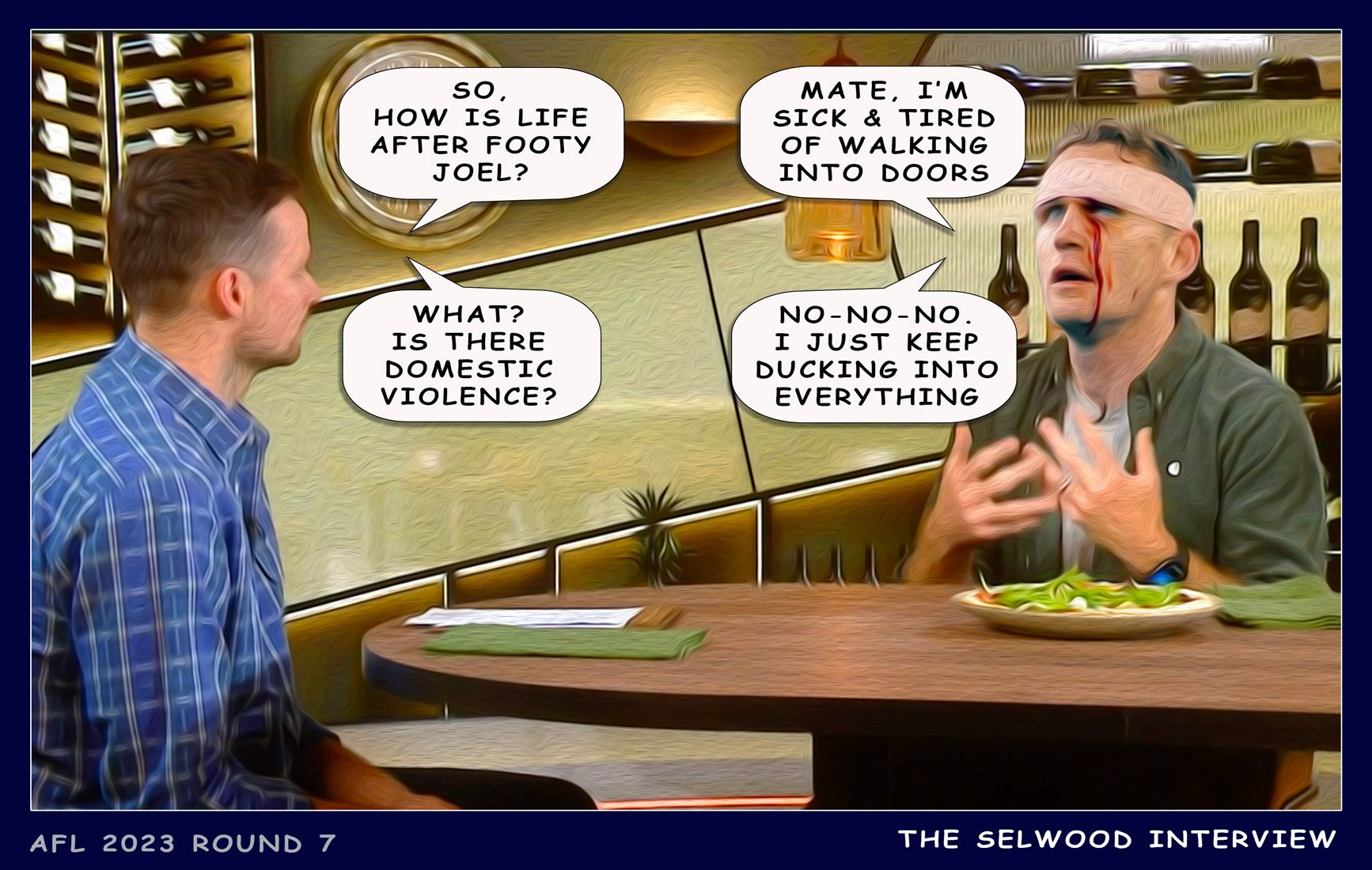 Selwood — Footy cartoon by Peter Gillies