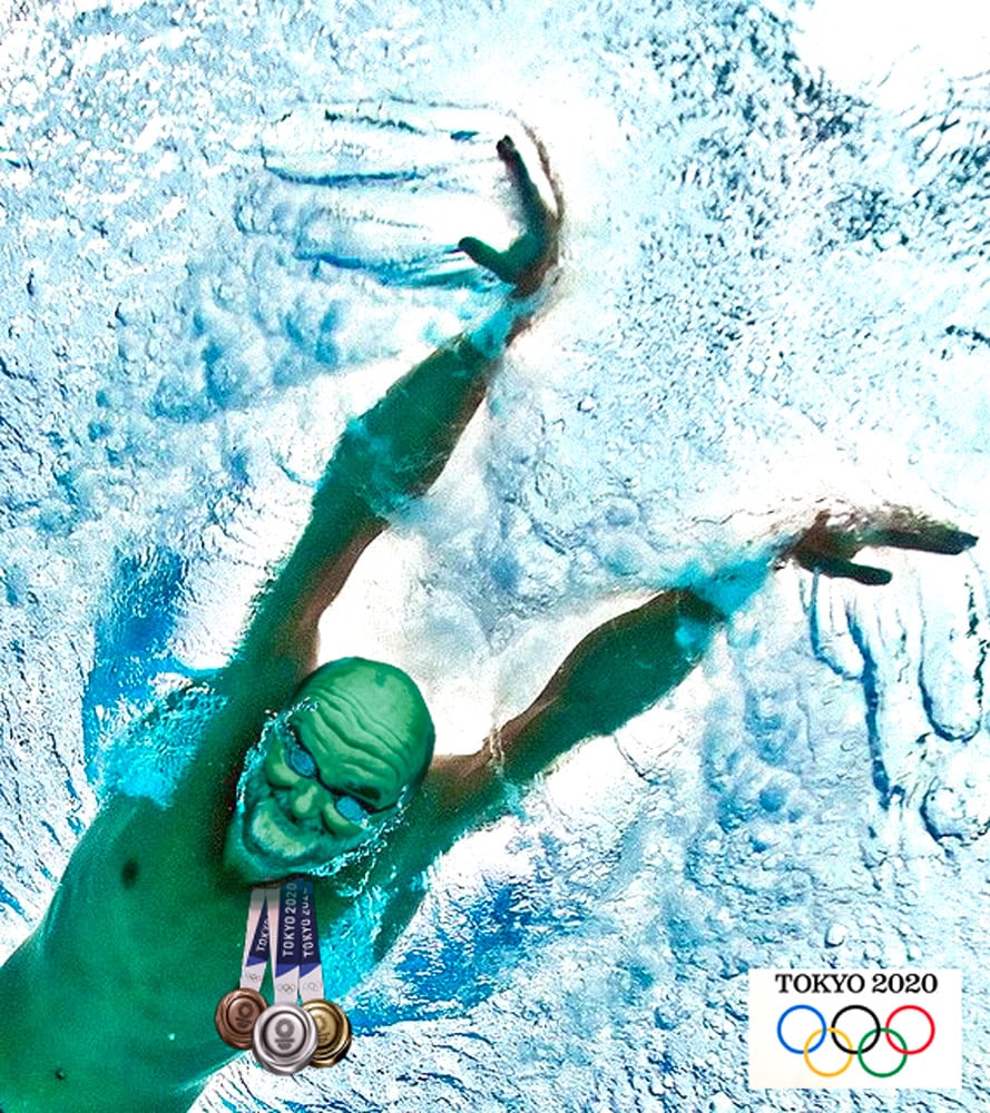 2021 Olympics Breaststroke — Others cartoon by Peter Gillies