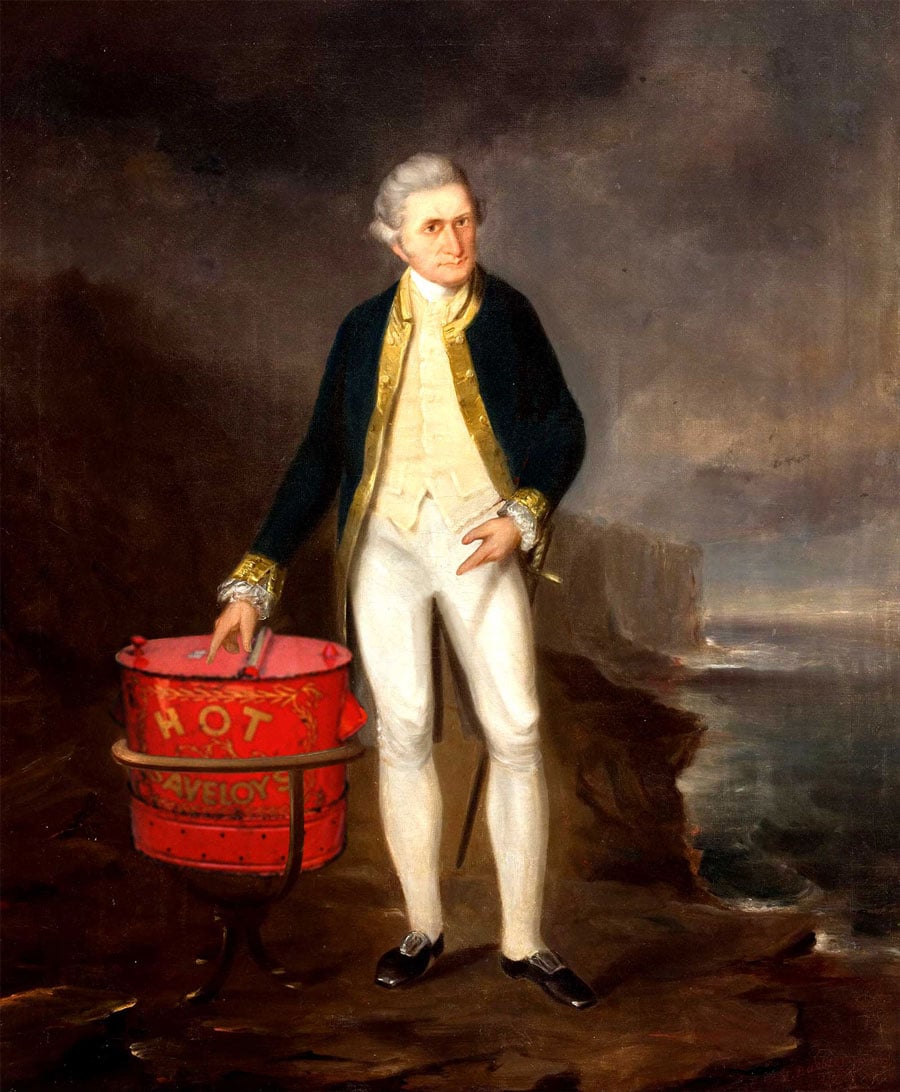 2015 Saveloy In History Captain_Cook — Others cartoon by Peter Gillies