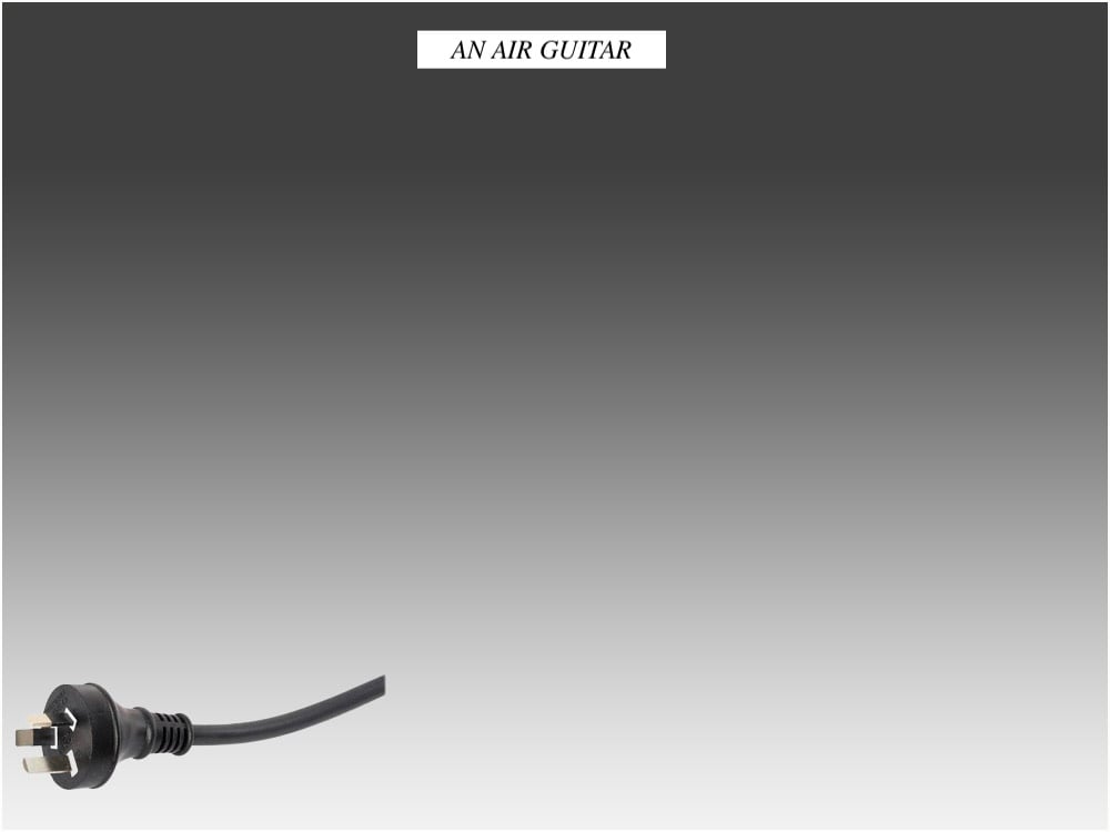 Air Guitar Amp — Musictoons cartoon by Peter Gillies
