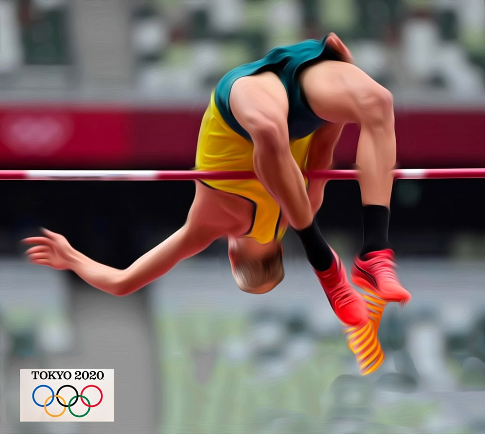 2021 Olympics High Jump — Others cartoon by Peter Gillies