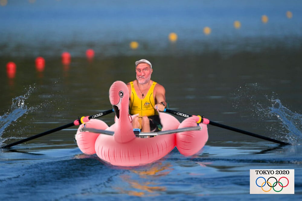 2021 Olympics Rowing — Others cartoon by Peter Gillies