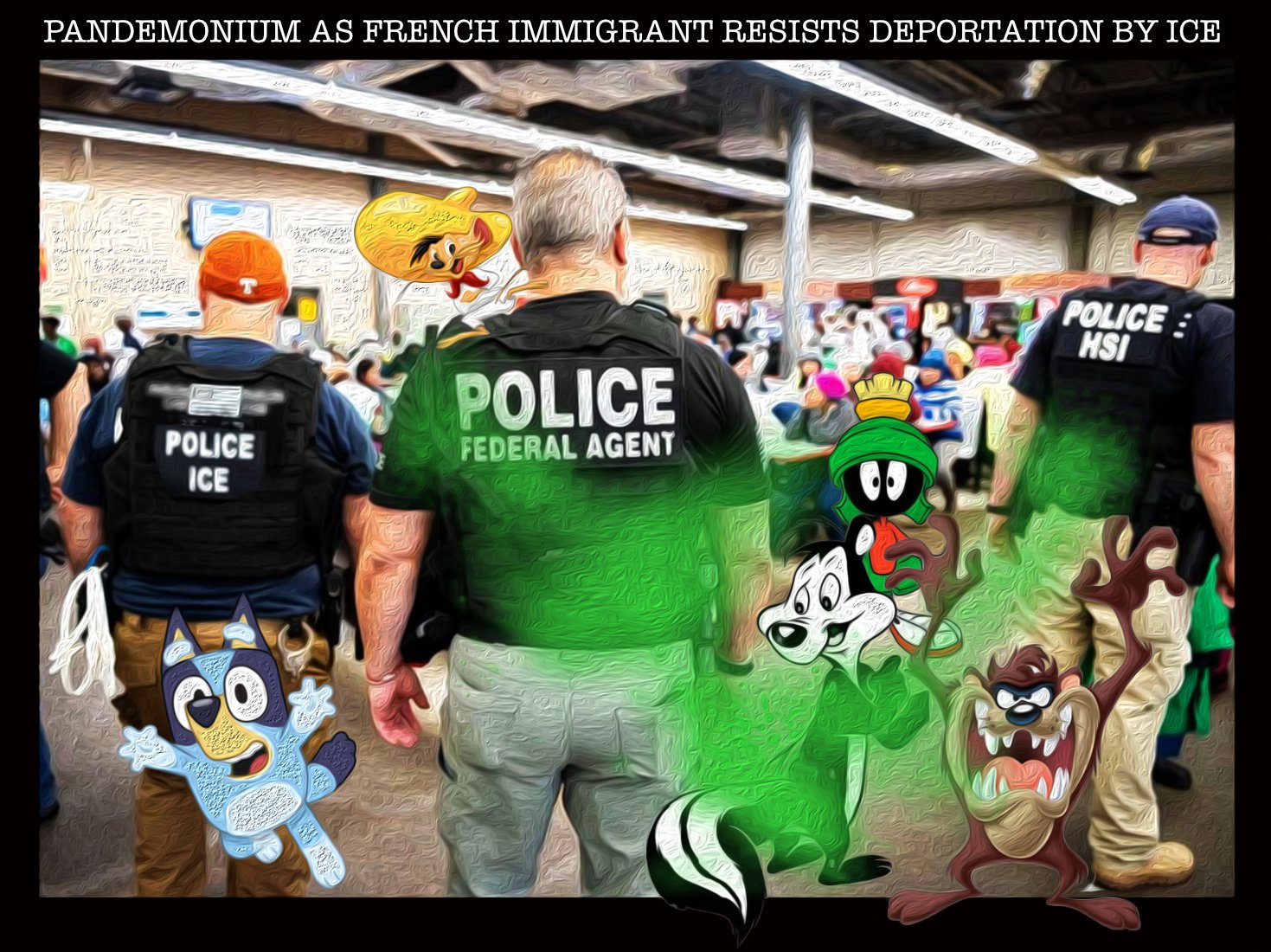 Pepe ICE — Polliedom cartoon by Peter Gillies