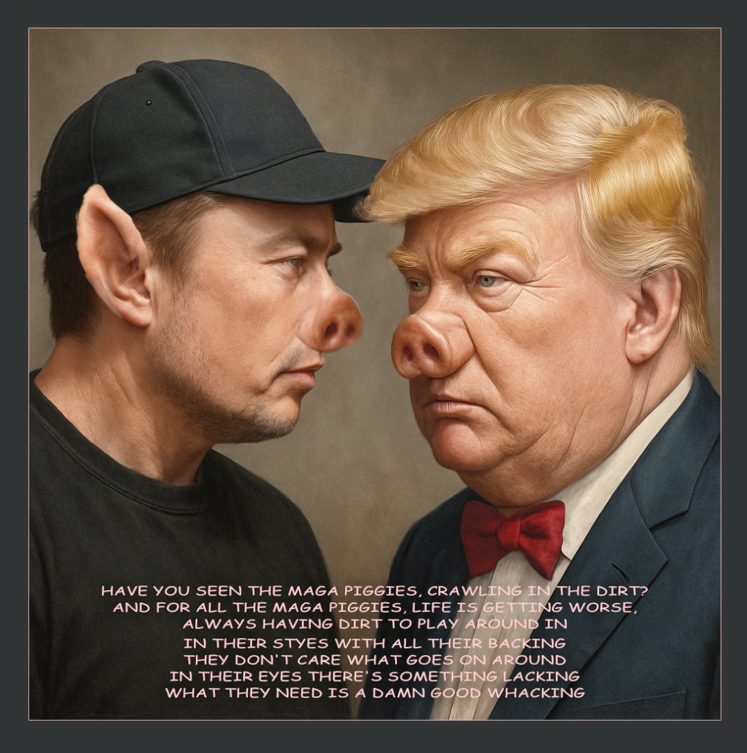 Maga Piggies — Polliedom cartoon by Peter Gillies