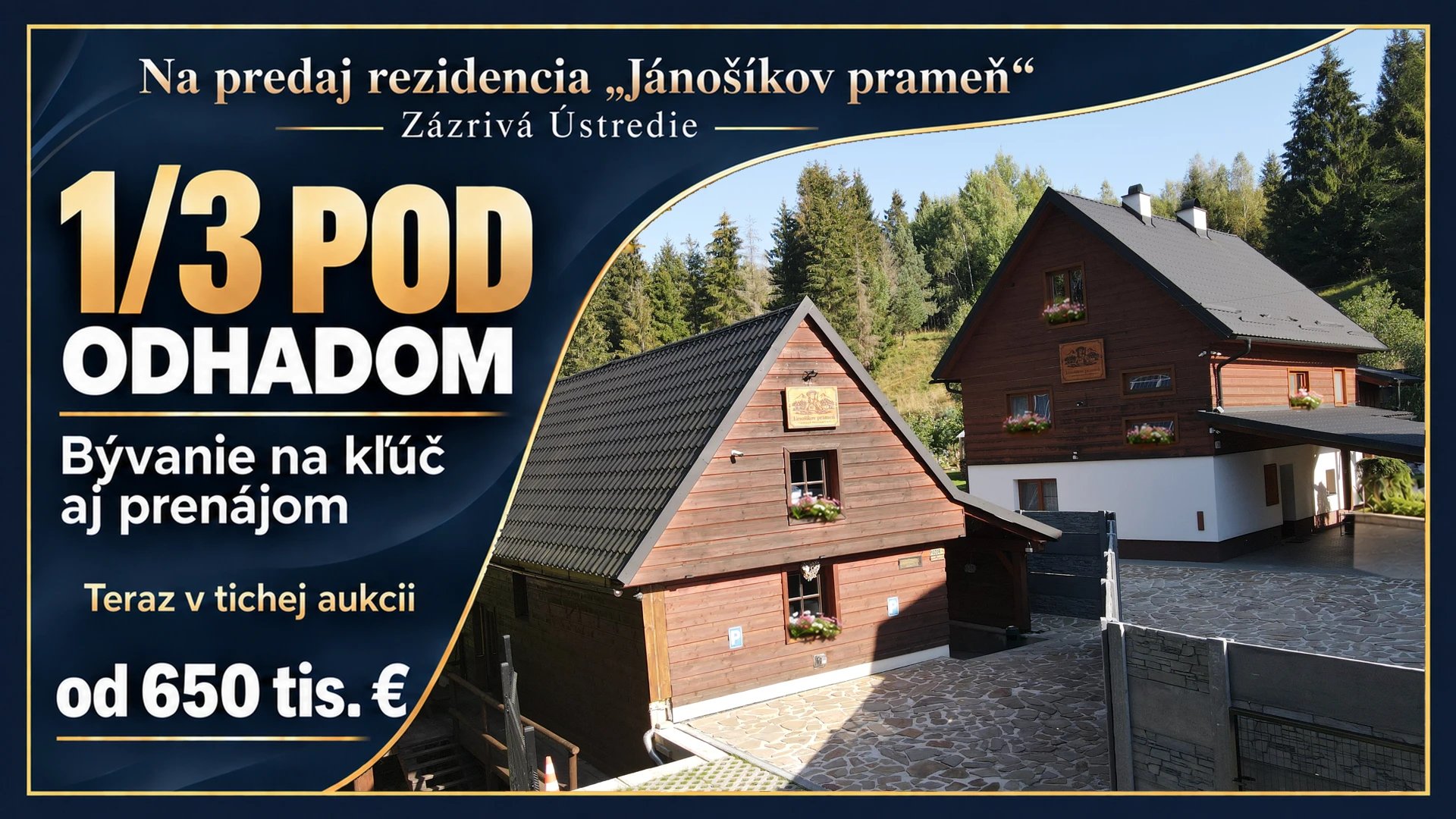 Videoprehliadka rezidencie Jánošíkov prameň v Zázrivej