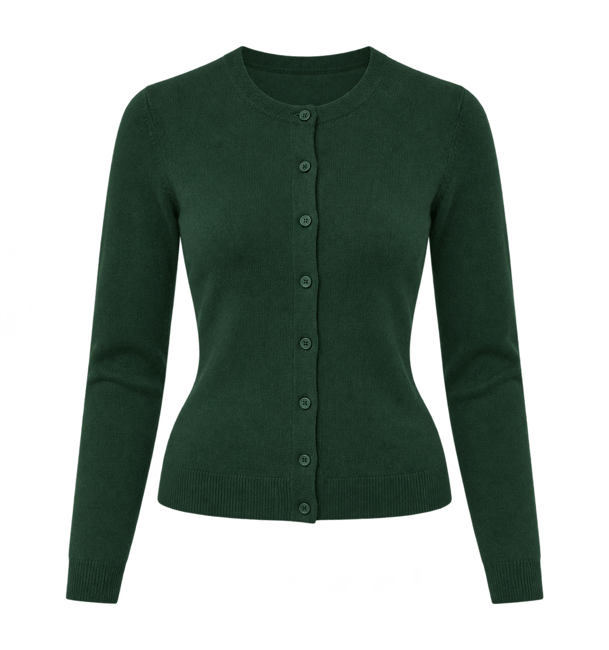 Mørkegrøn cardigan