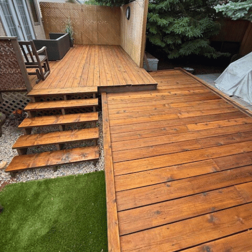 Deck staining project