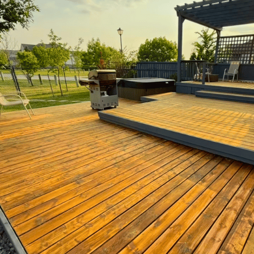 Completed deck project