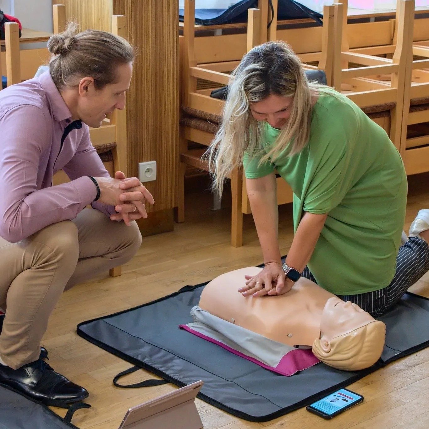 Nácvik první pomoci s pedagogickým sborem