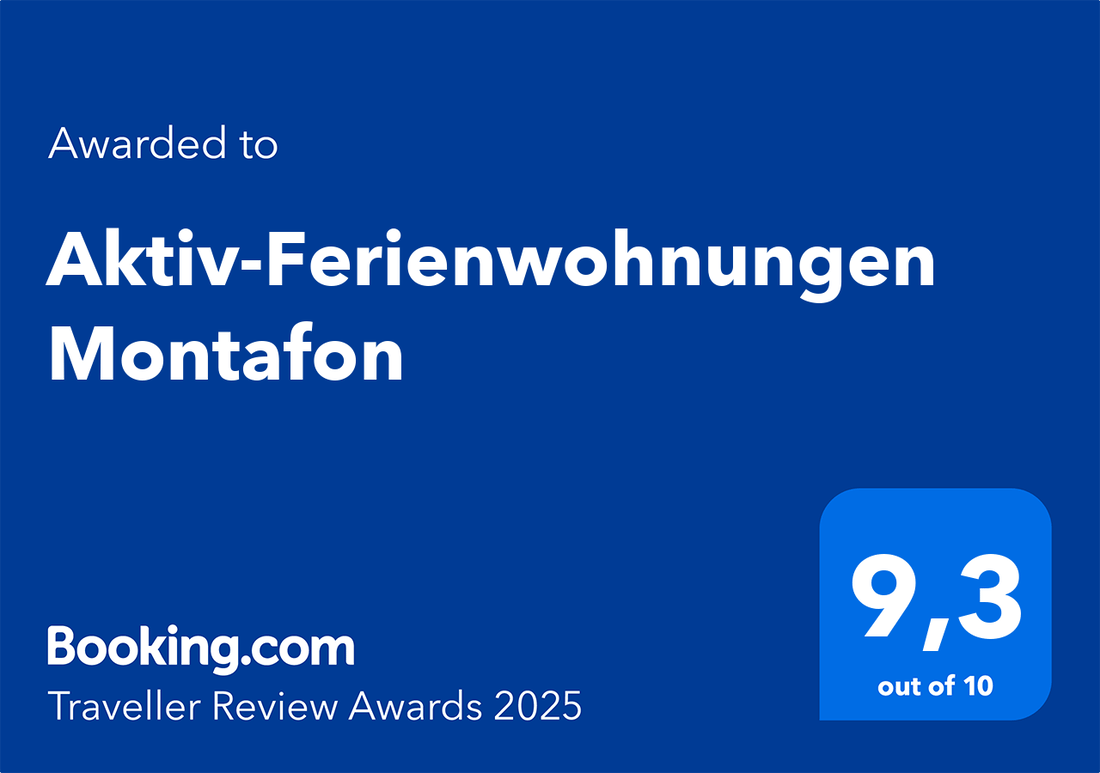 Digital Gallery Award TRA 2025 für Aktiv-Ferienwohnungen Montafon