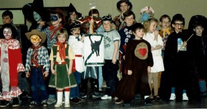 1986 Fastelavn, Danish Club of Ottawa — children in costumes