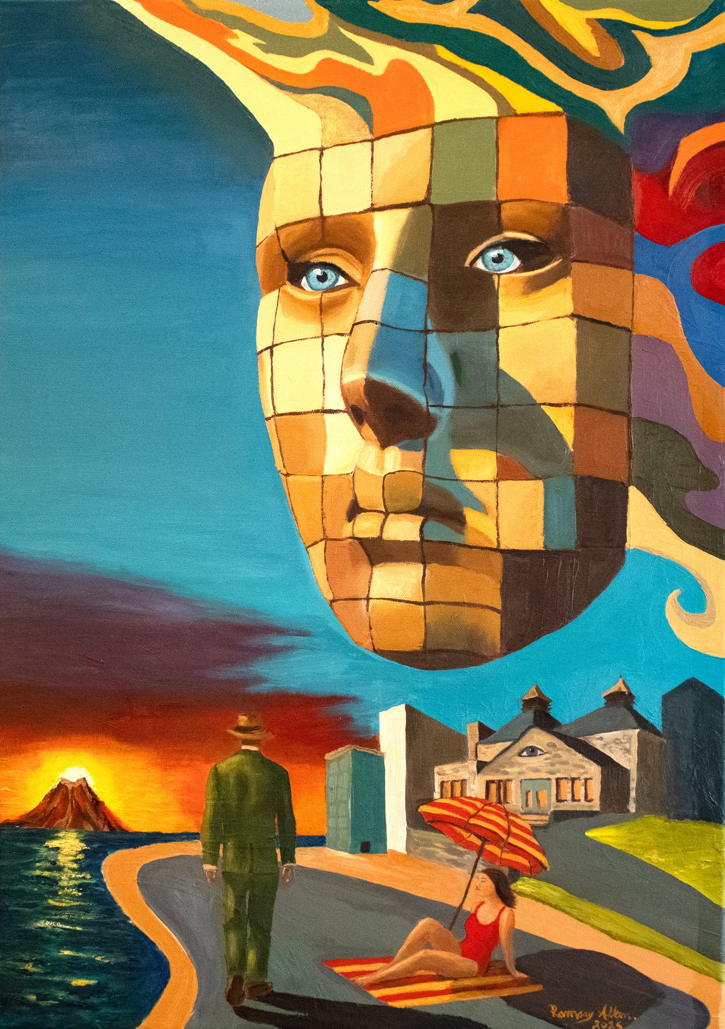 Utopian Dream II — Oil on canvas, 2025 — Ramsay Allan