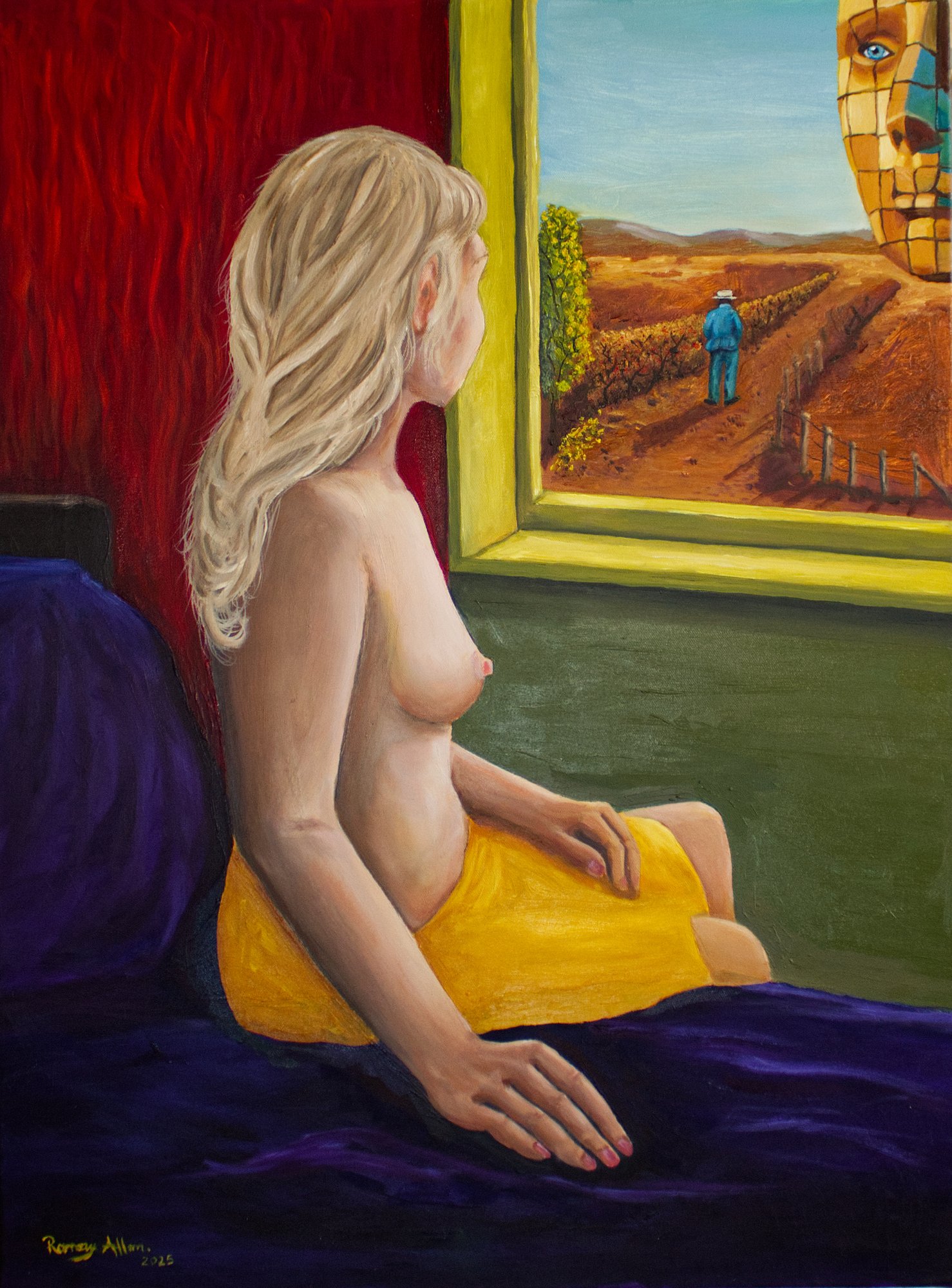 Utopian Dream III — Oil on canvas by Ramsay Allan, 2025