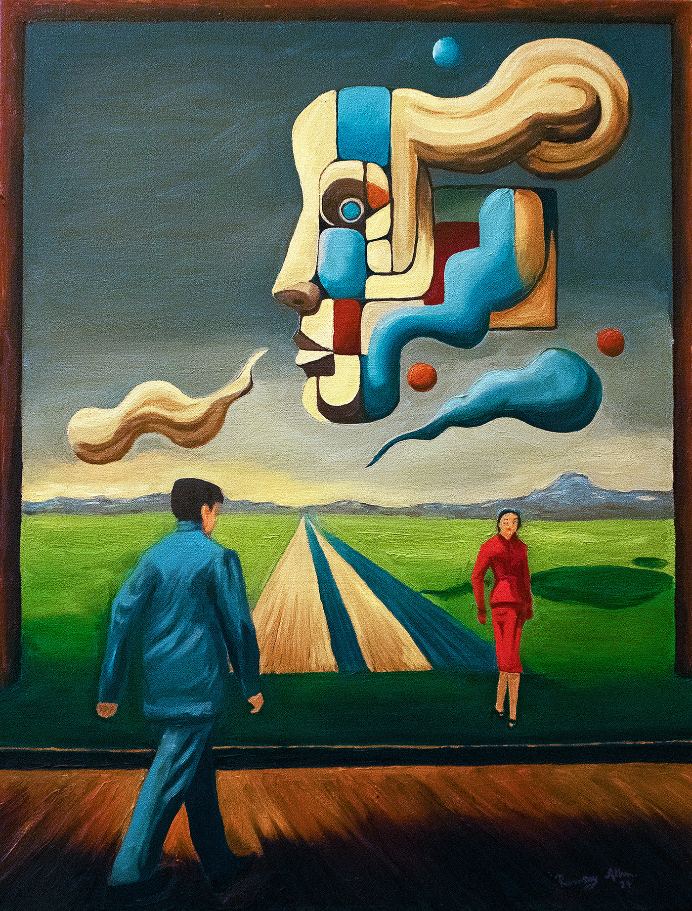 Step Into My Utopian Dream (I) — Oil on canvas by Ramsay Allan, 2024