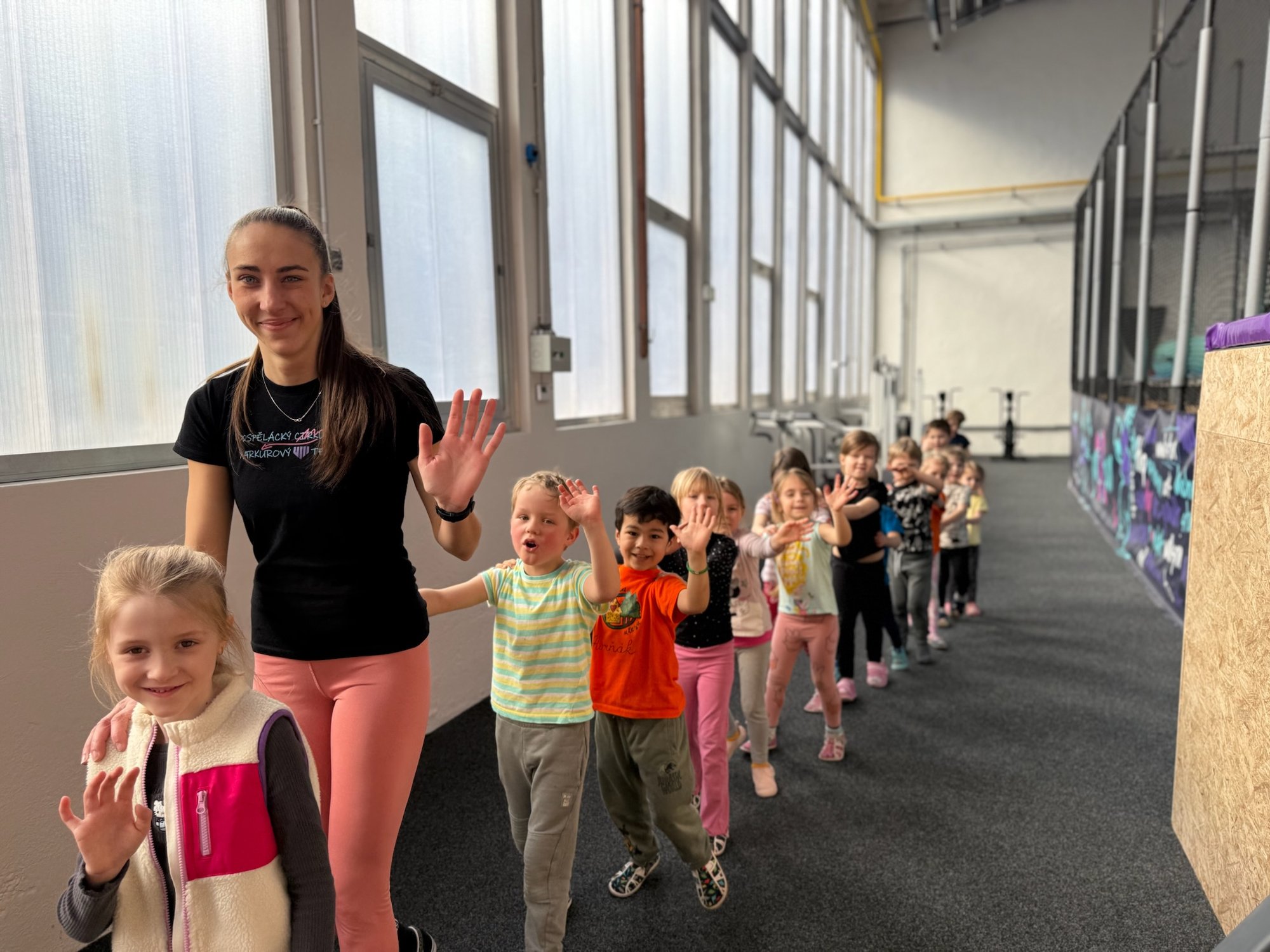 Letní příměstský tábor UMPARK Ostrava – děti s trenérkou