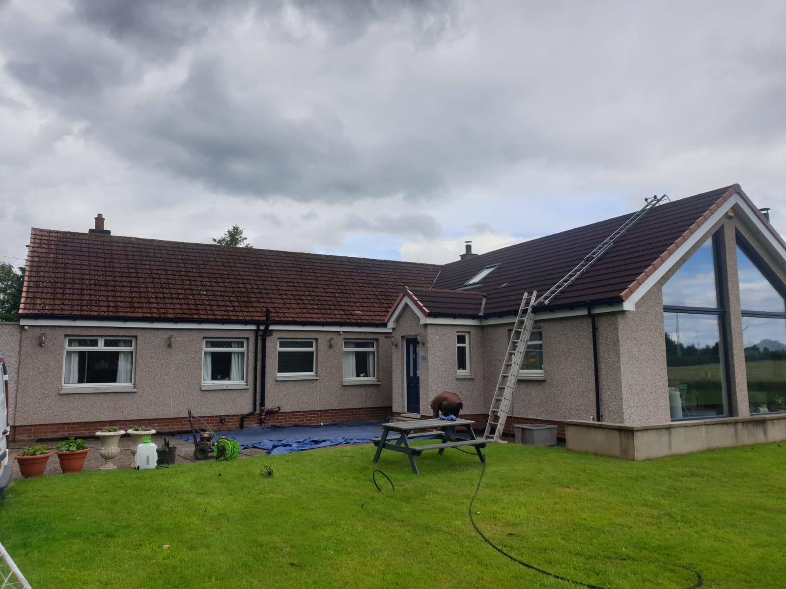 Before — Residential Roof Cleaning — Edinburgh