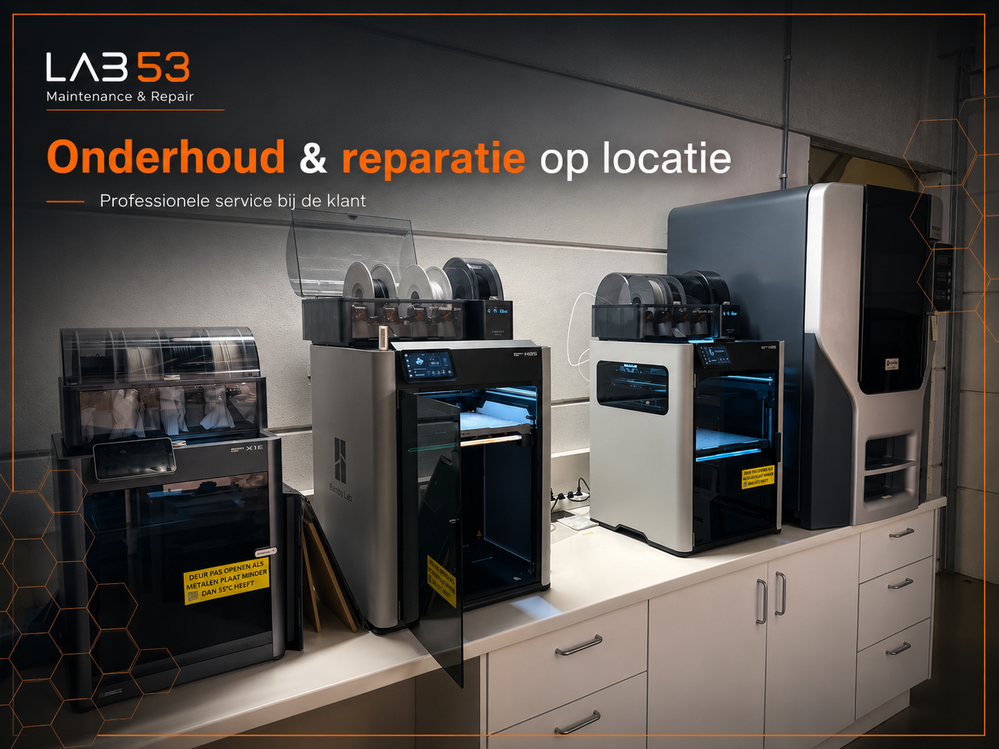 Onderhoud en reparatie op locatie bij Deltalight: 3D printers klaar voor nazicht