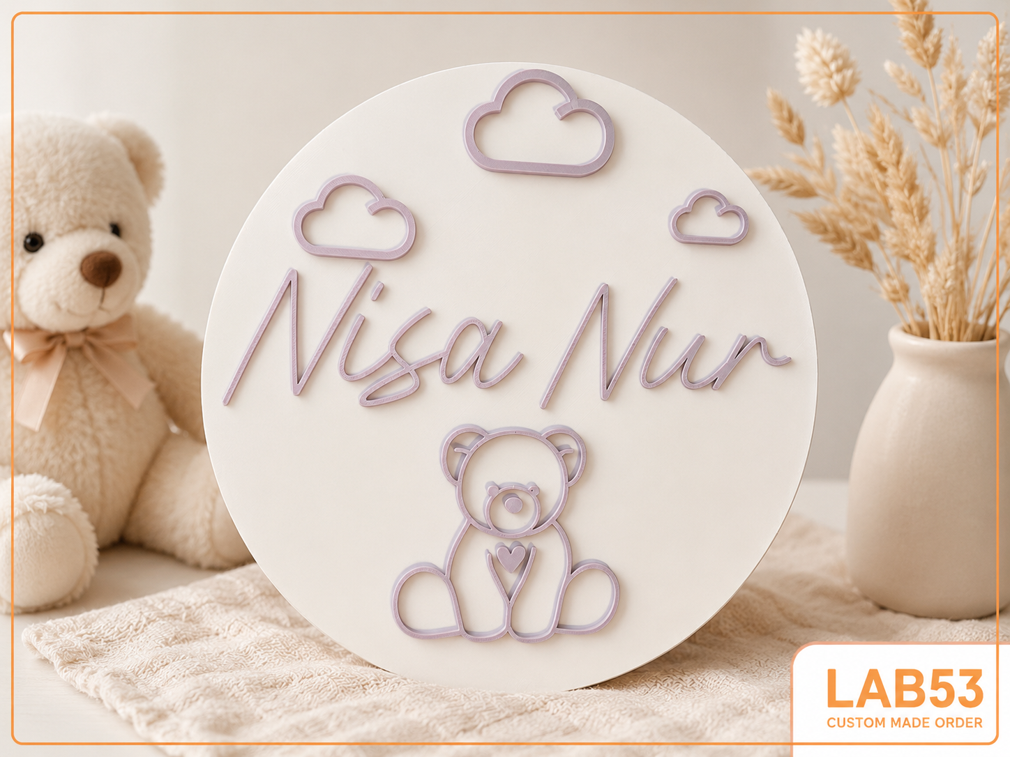 Custom order NisaNur — persoonlijk 3D printwerk