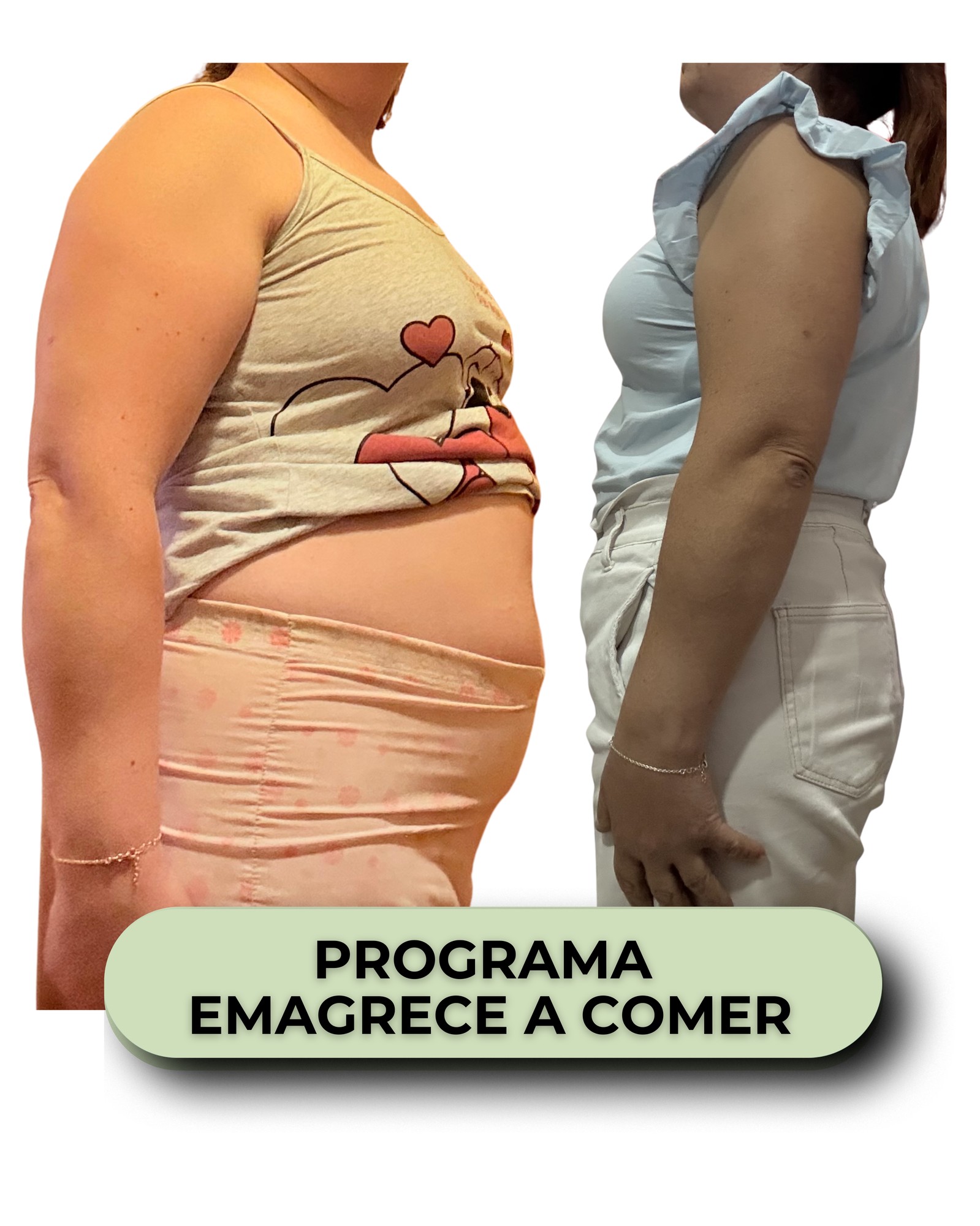 Transformação antes e depois