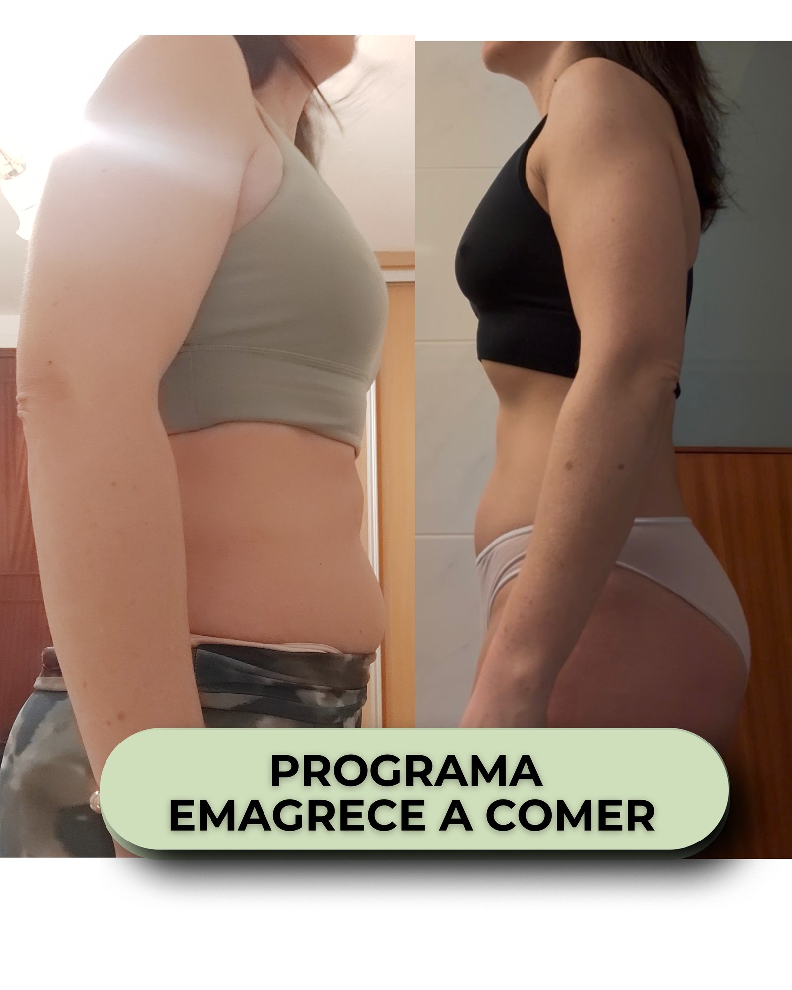 Transformação antes e depois