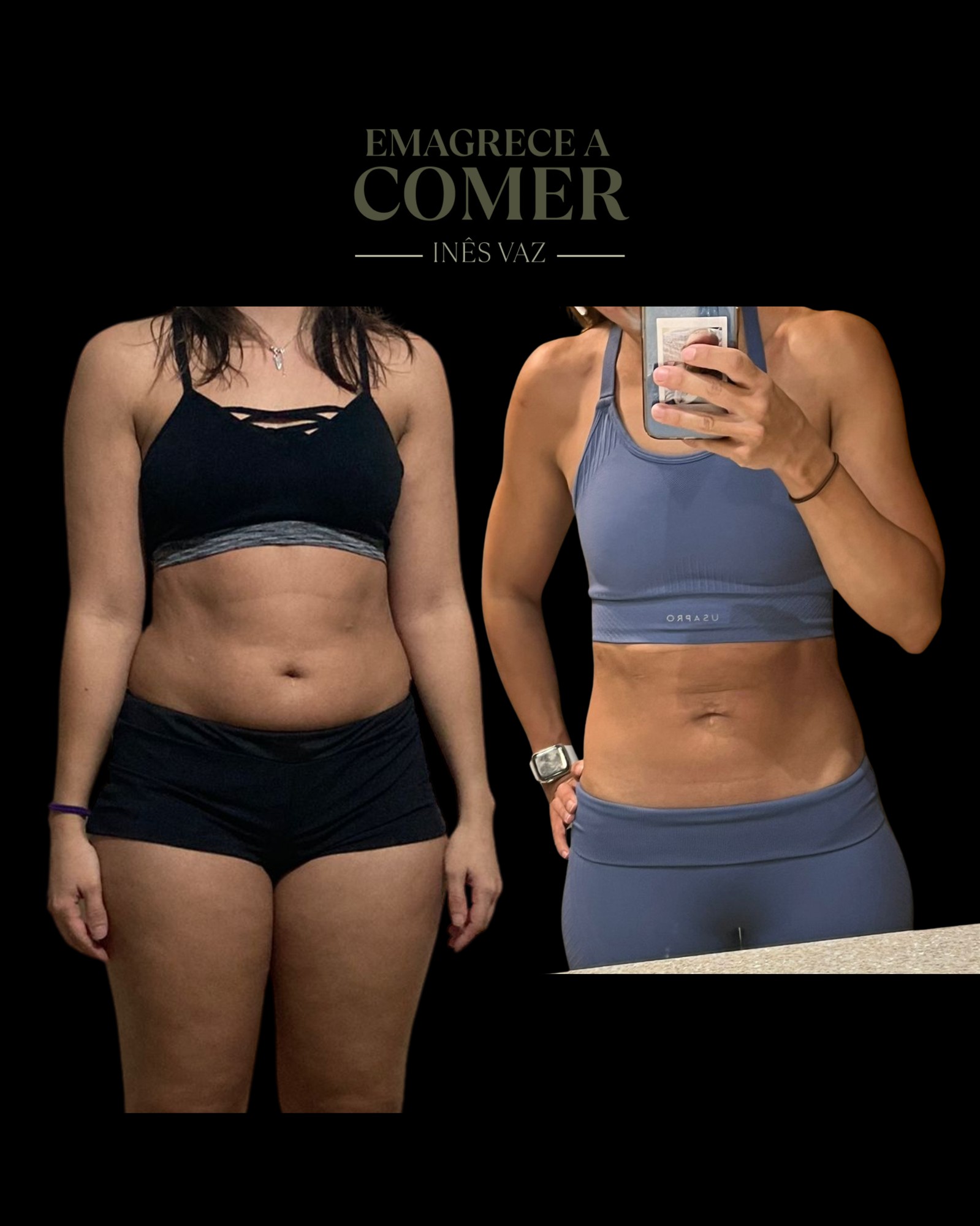 Transformação antes e depois