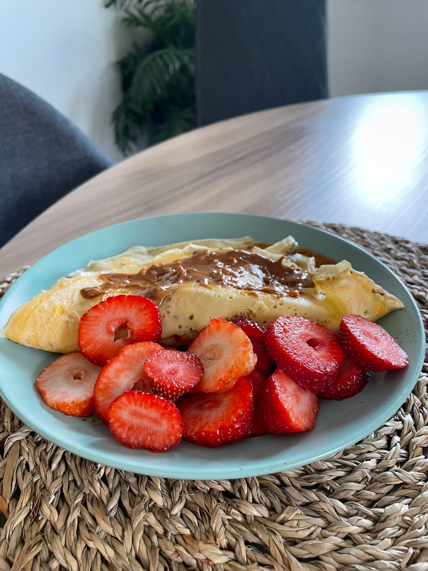 Creme proteico com frutos vermelhos
