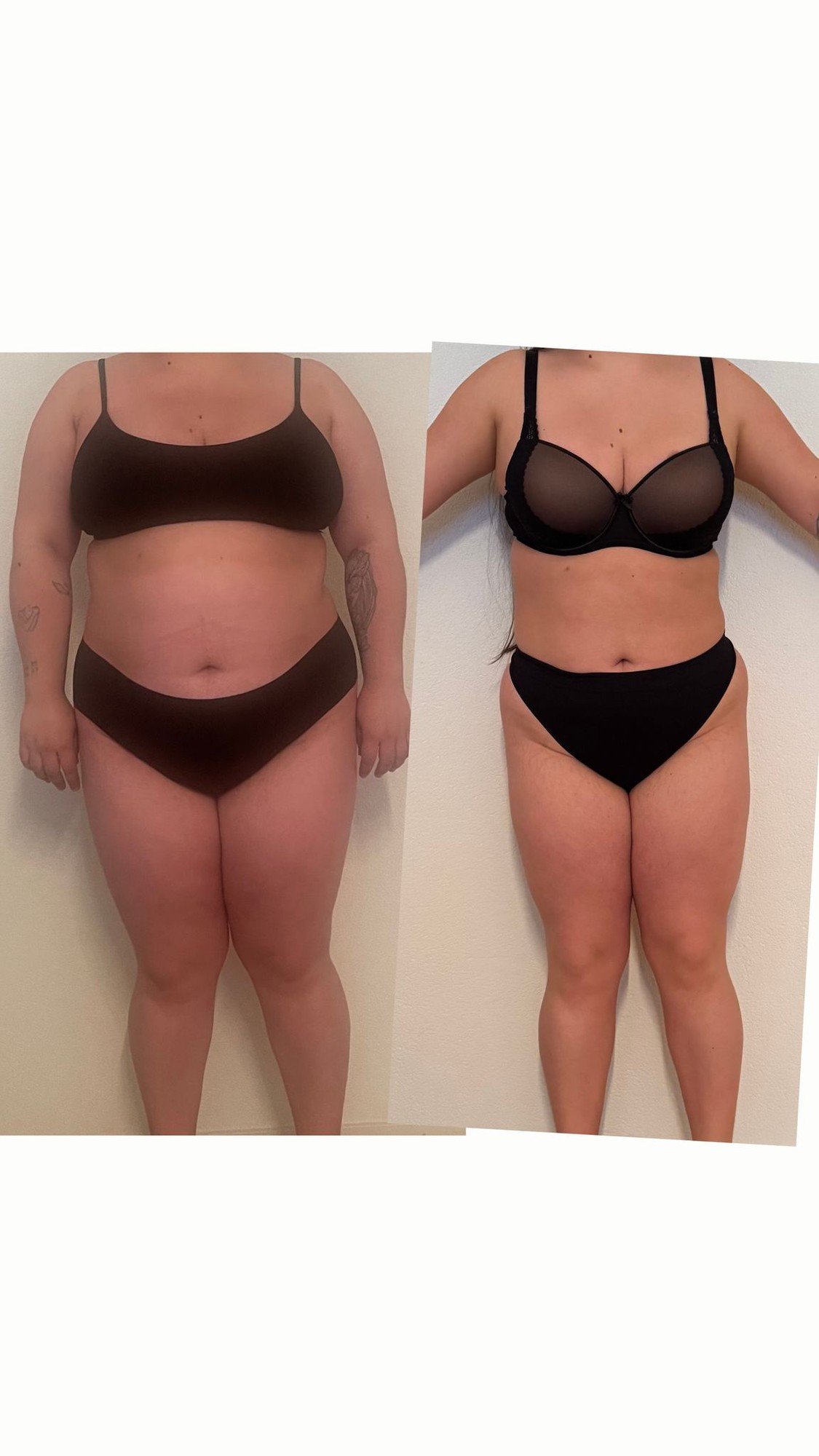 Transformação antes e depois