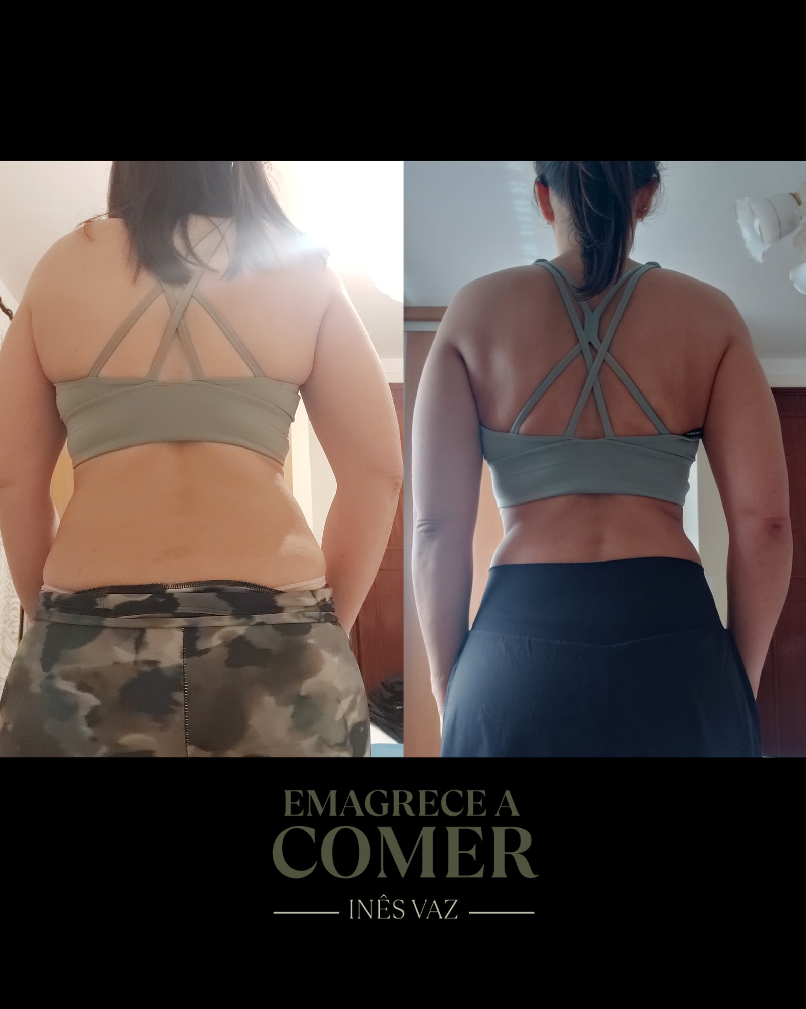 Transformação antes e depois